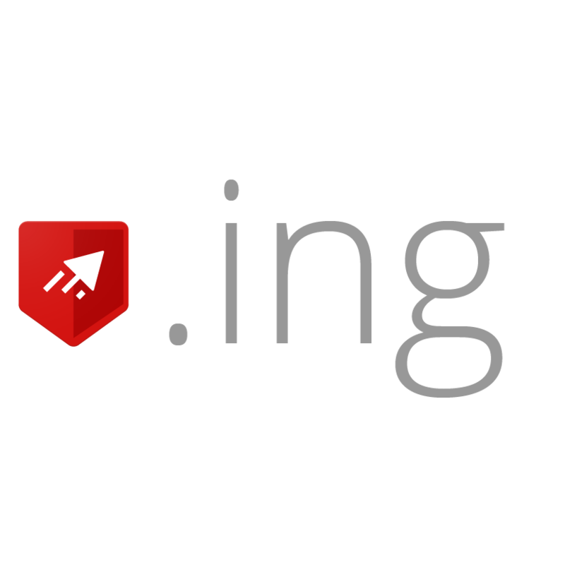 .ING domain extension logo – Action-driven domain by GoDomains